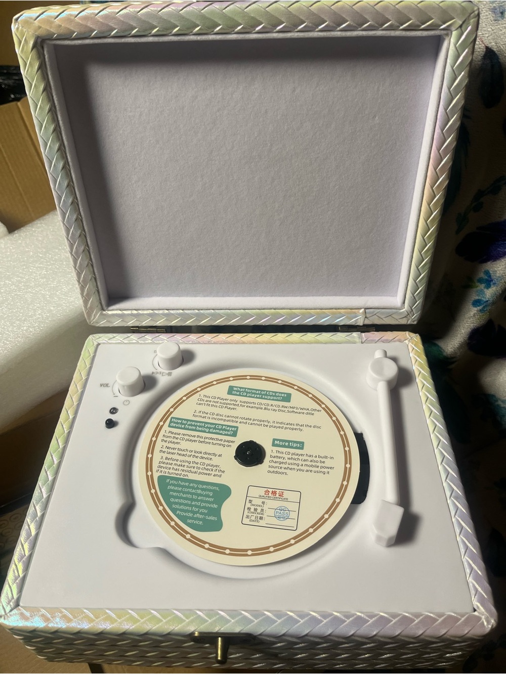 Portable CD Player, Bluetooth Speaker